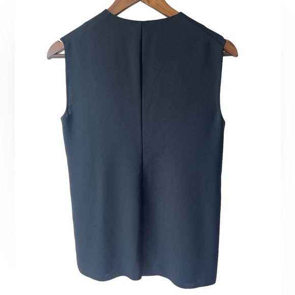 NWOT Vince Laser Cut Zip Collar Sleeveless Top - Picture 7 of 10